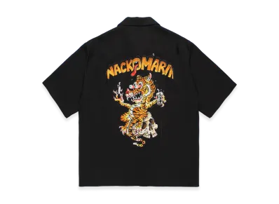 WACKO MARIA x Tim Lehi 50's Open Collar Shirt "Black"