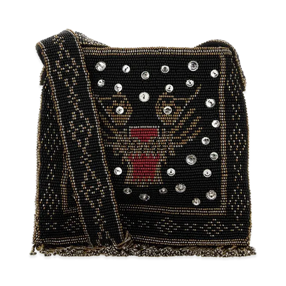 Valentino Women's Embellished Fabric Crossbody Bag "Printed"