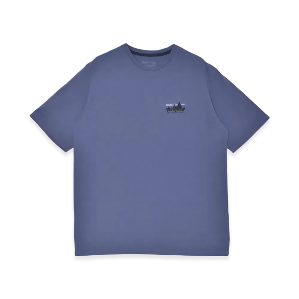 Patagonia '73 Skyline Organic T-Shirt "Current Blue"