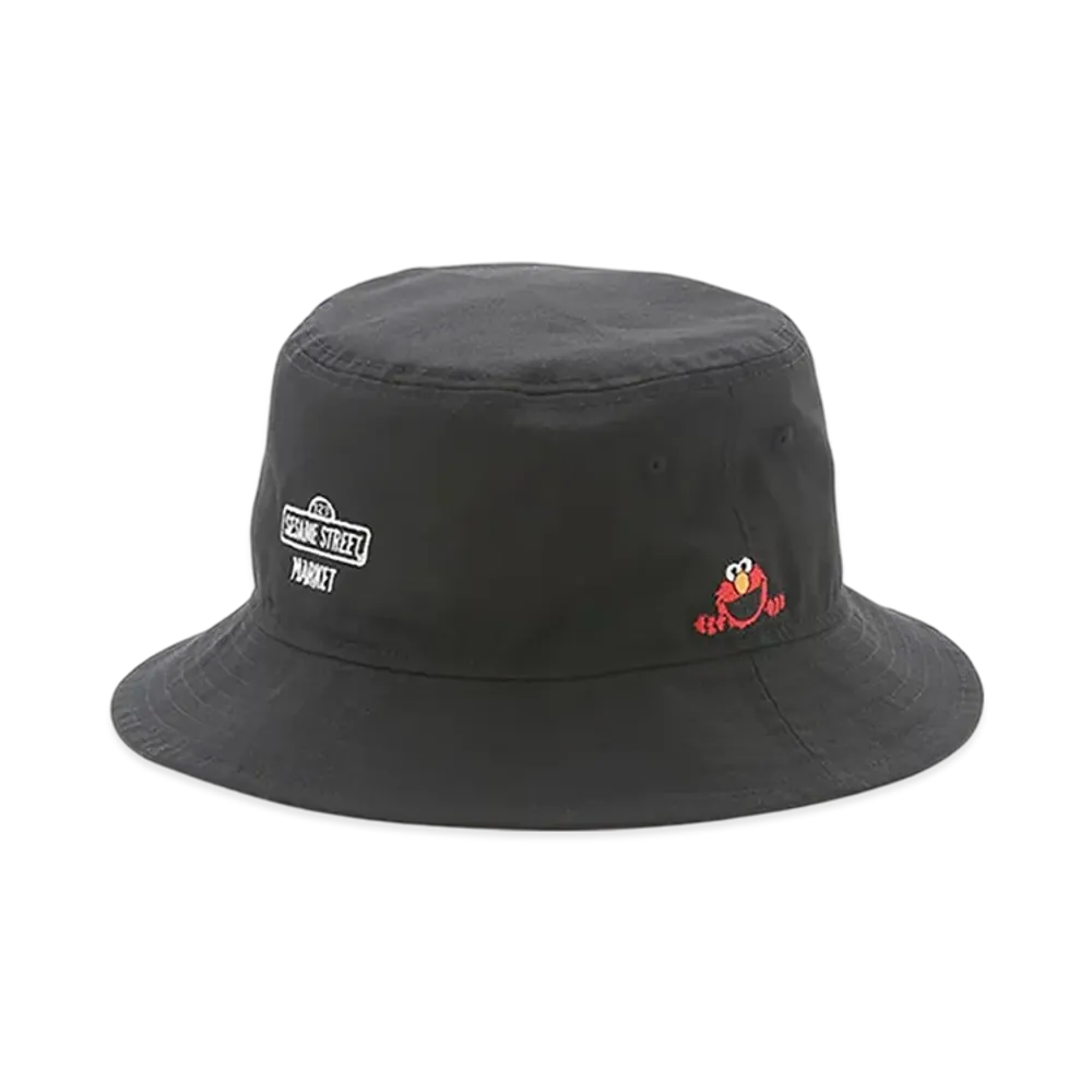 NEW ERA x SESAME STREET MARKET Collaboration Message Bucket Hat "Black"