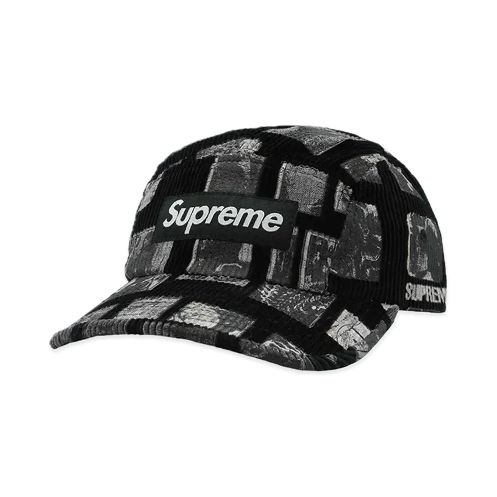 Supreme Weirdo Dave Corduroy Camp Cap "Black"