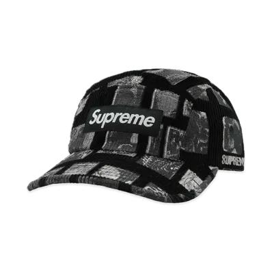Supreme Weirdo Dave Corduroy Camp Cap "Black"
