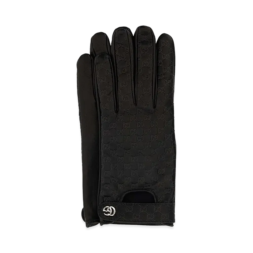 GUCCI Women's Leather Gloves "Black"
