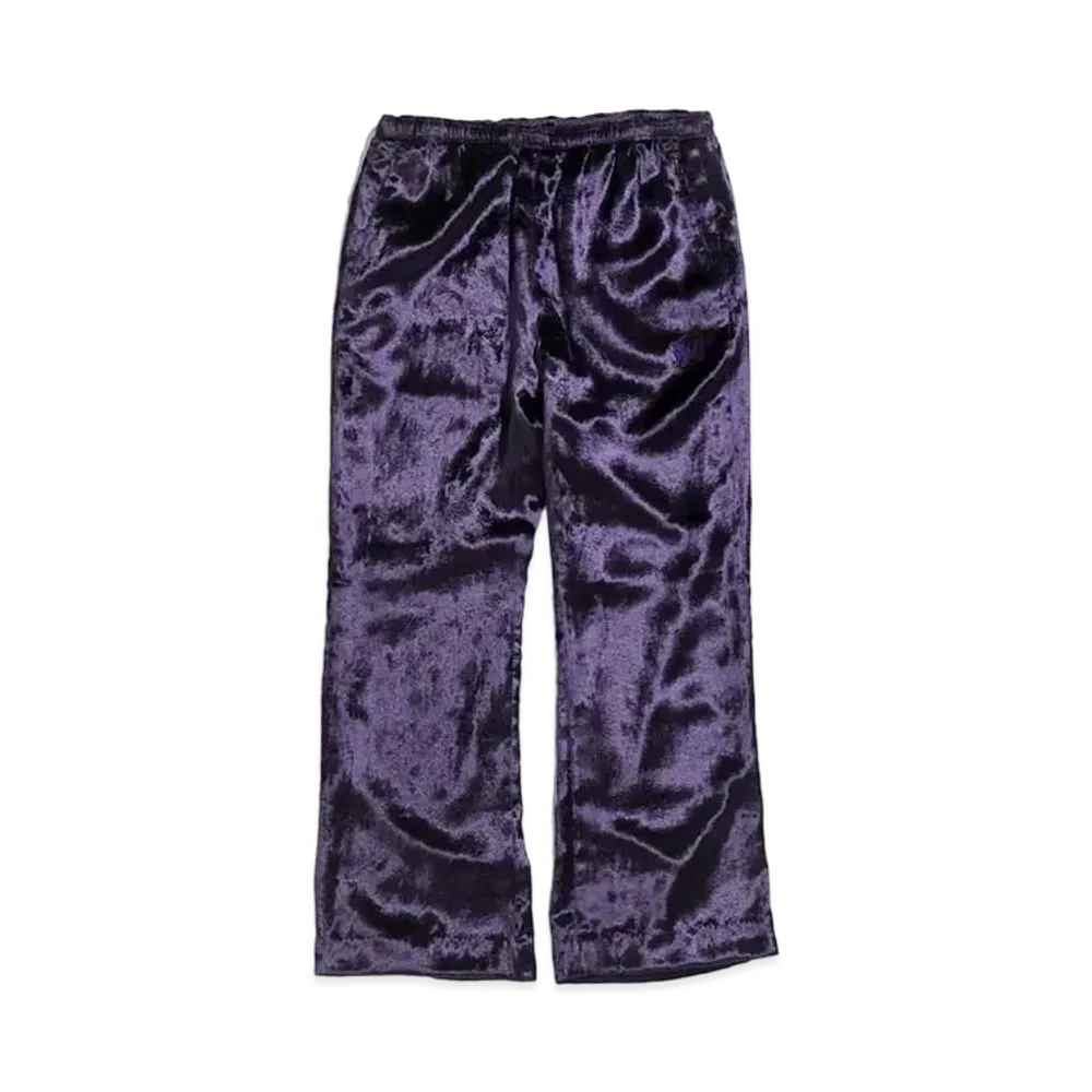 Needles W.U. BOOT-CUT PANT - POLISHER VELVET "Purple"