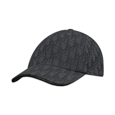 Dior Oblique Cap Cotton Jacquard "Black"