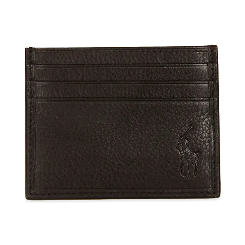 Polo Ralph Lauren Leather Multi CC-Card Case "Brown"