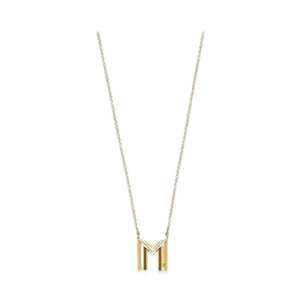 Louis Vuitton LV & Me Necklace Letter M "Gold"