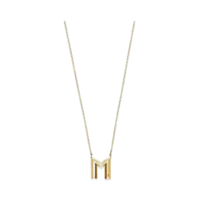 Louis Vuitton LV & Me Necklace Letter M "Gold"