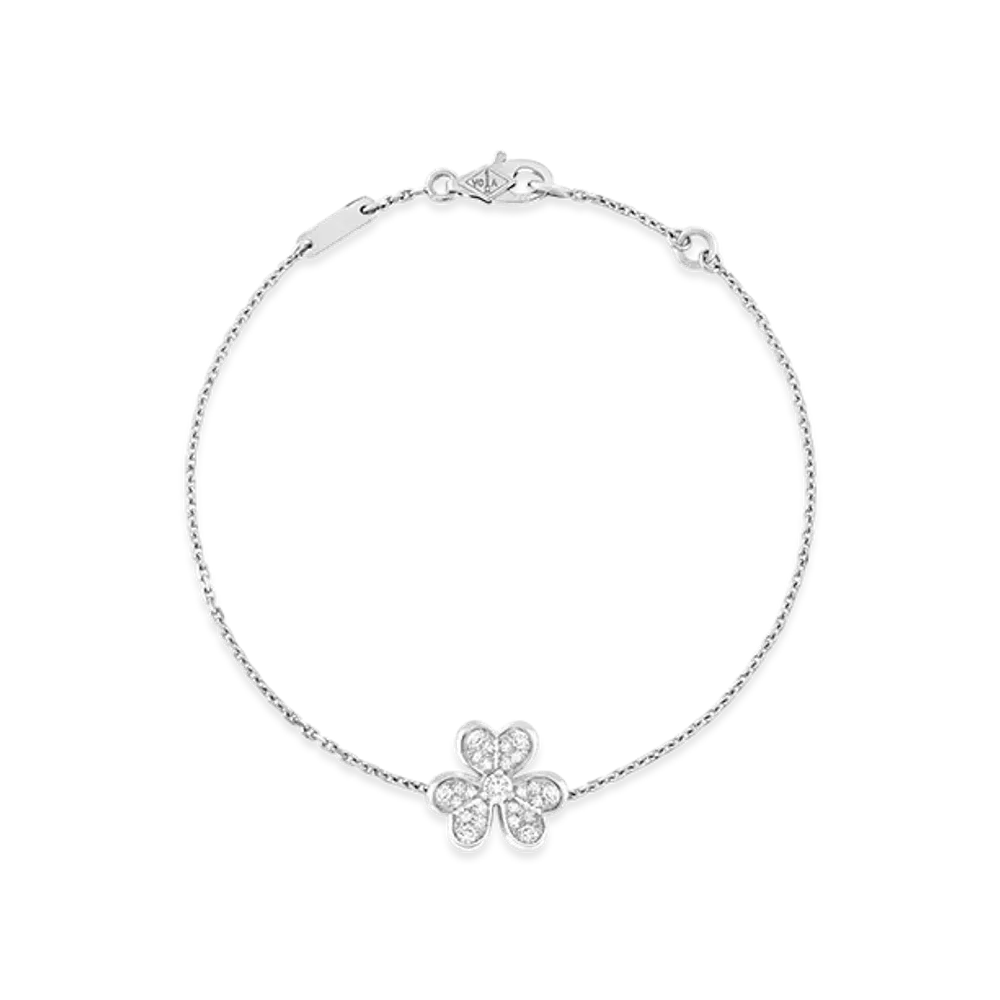 Van Cleef & Arpels Frivole bracelet mini model "18K White gold/Diamond"