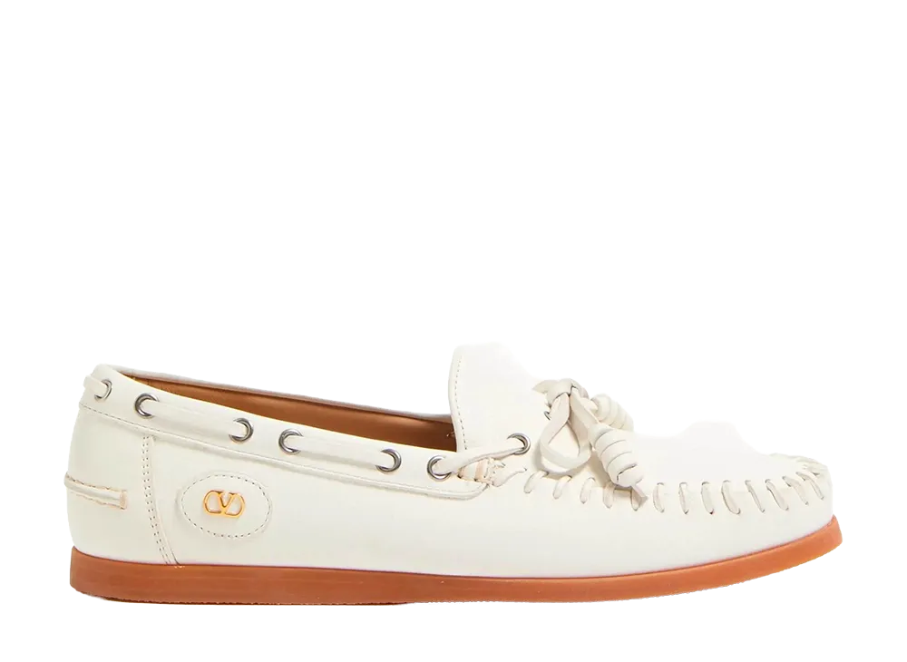 Valentino Garavani Flat Shoes White "Brown"