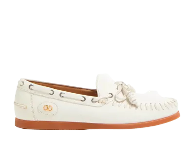 Valentino Garavani Flat Shoes White "Brown"