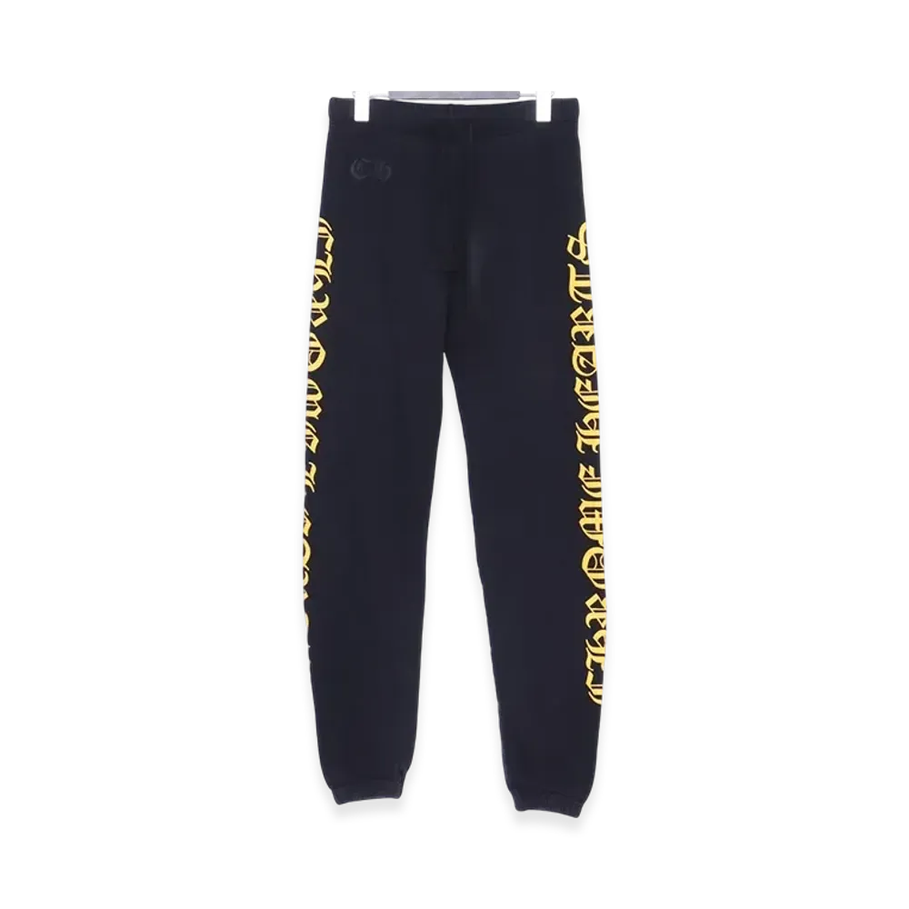 Chrome Hearts Side Logo Sweatpants "Black/Yellow"