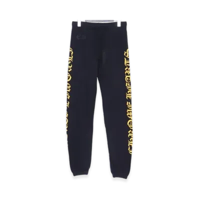 Chrome Hearts Side Logo Sweatpants "Black/Yellow"
