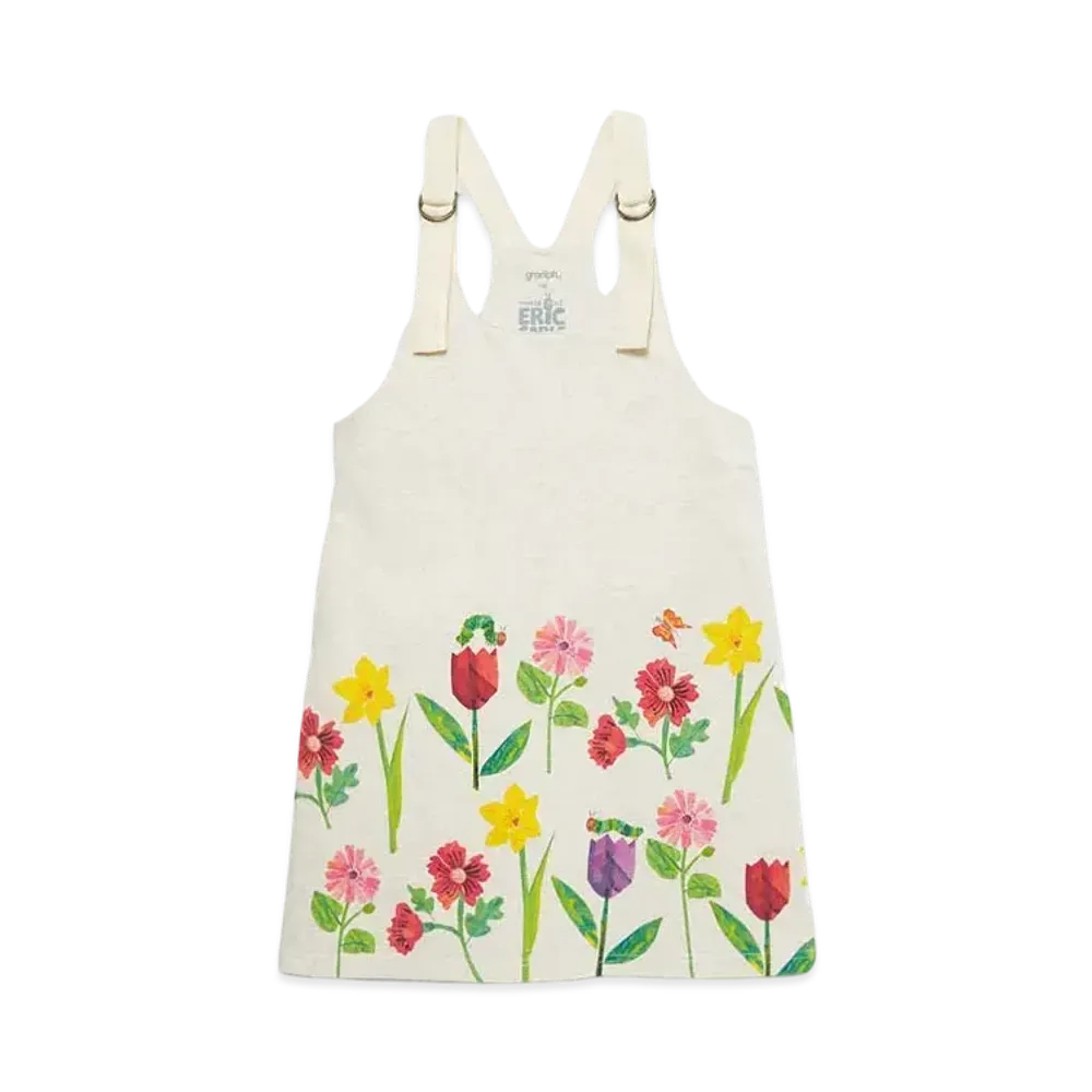 graniph x Eric Carle Flowers Kids Jumper Skirt "Heather Natural"