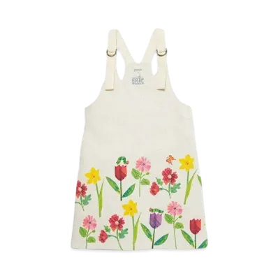 graniph x Eric Carle Flowers Kids Jumper Skirt "Heather Natural"