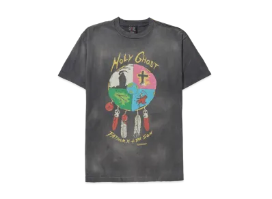 SAINT Mxxxxxx x LASTMAN Holy Ghost Short Sleeve T-Shirt "Black" 24SS