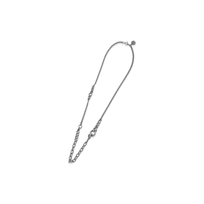 Ground Y Brass Mixed Chain Necklace "Black"