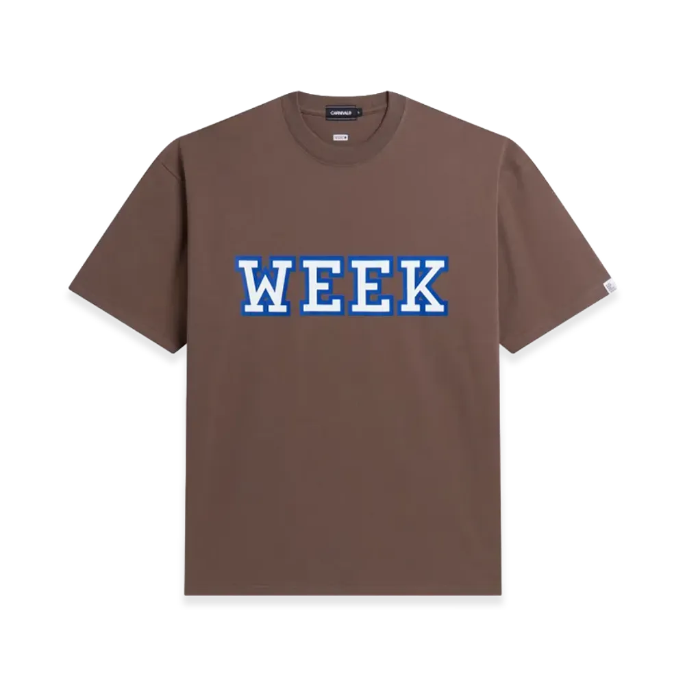 FRAGMENT x CARNIVAL x WEEKEND SEQUEL Bold OVS T-Shirt "Brown"
