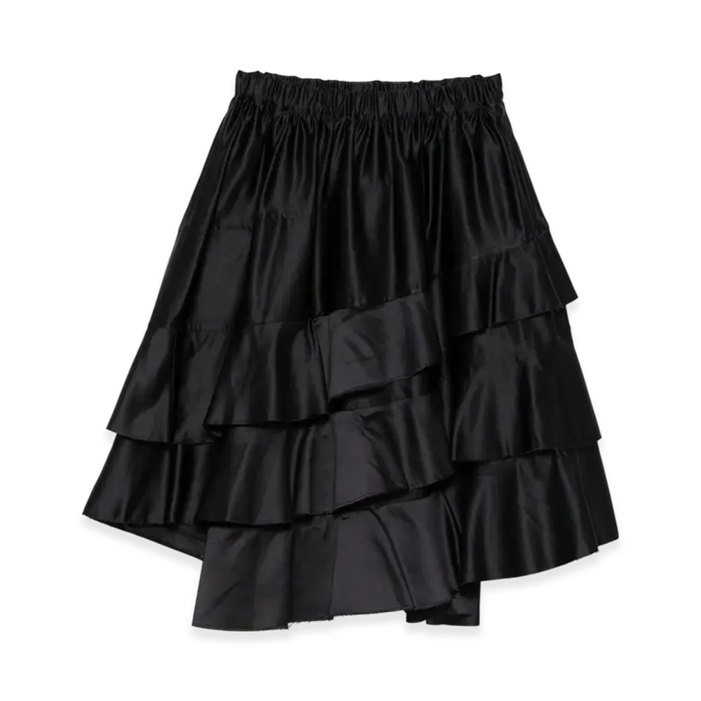 BLACK COMME des GARCONS Cut-Off Edge Skirt "Black"