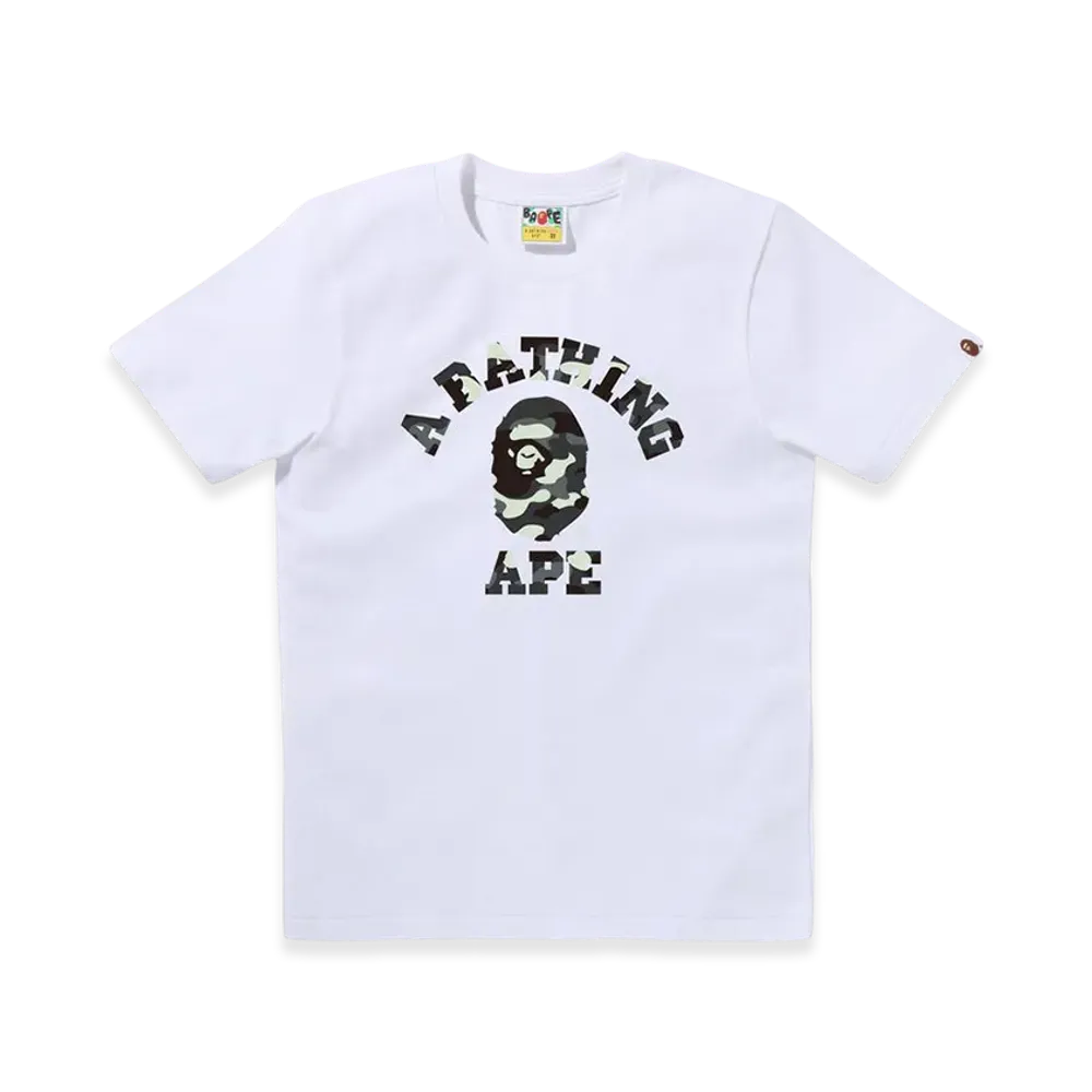 A BATHING APE City Camo College Tee "White"