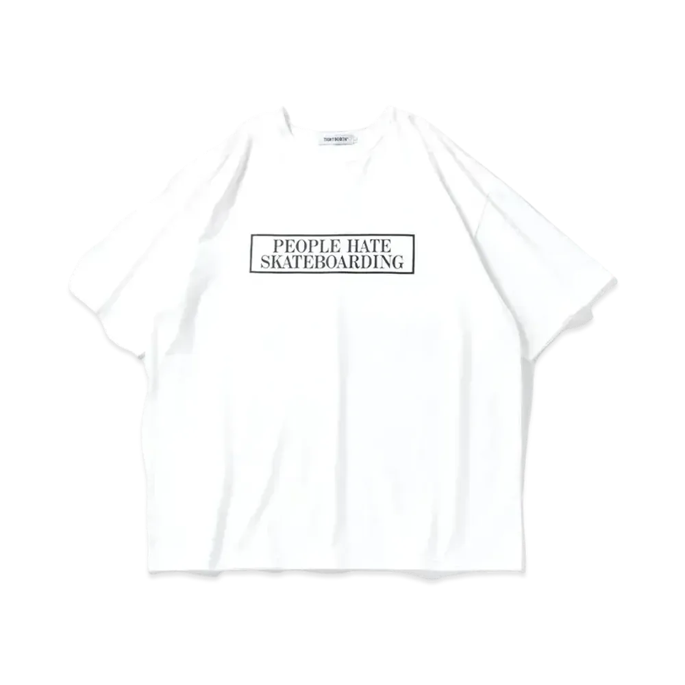 TIGHTBOOTH People Hate Skate T-Shirt "White"