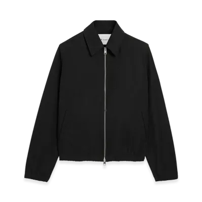 AMI PARIS Cotton Ami De Coeur Zipped Jacket "Black"