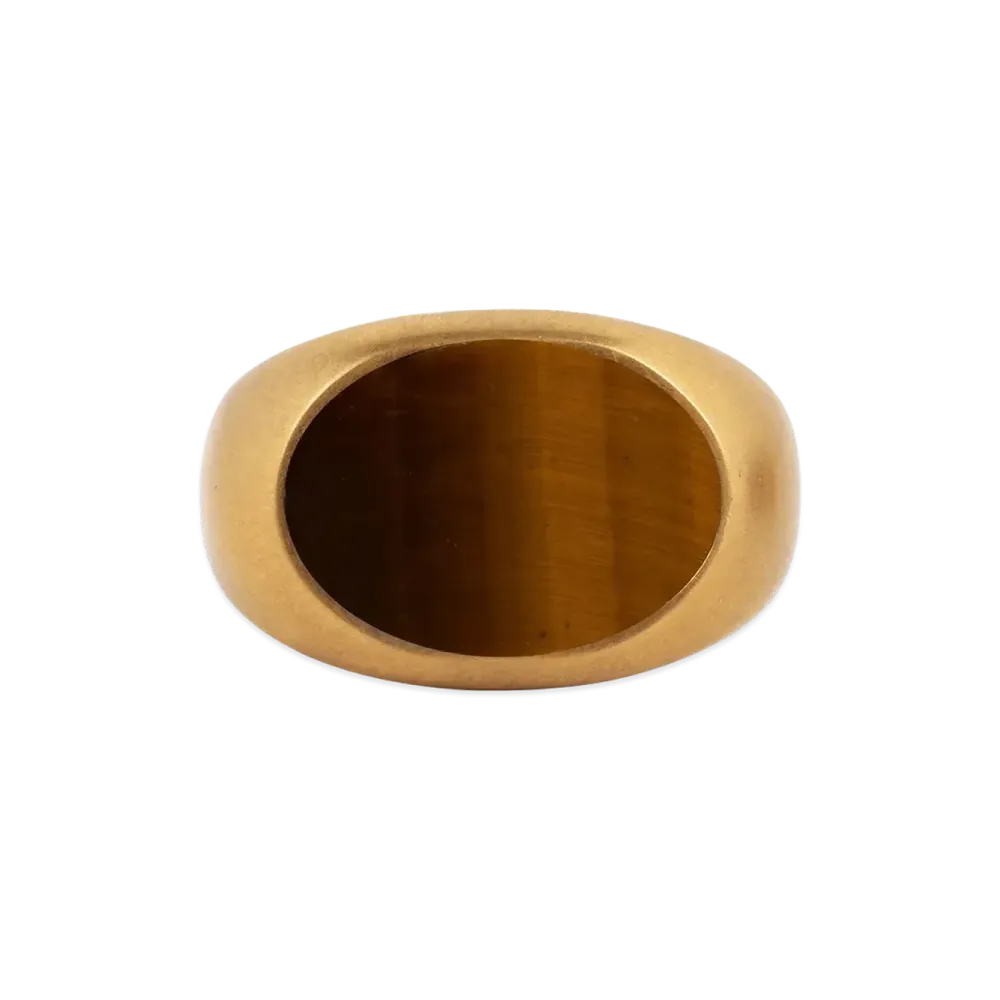 DRIES VAN NOTEN 'Stone Signet' Ring "Gold"