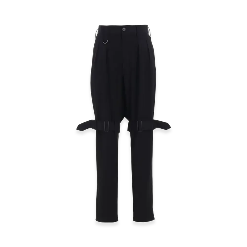 S'YTE Pe/Gabardine Belted Bandage Pants "Black"