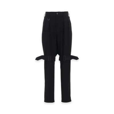 S'YTE Pe/Gabardine Belted Bandage Pants "Black"