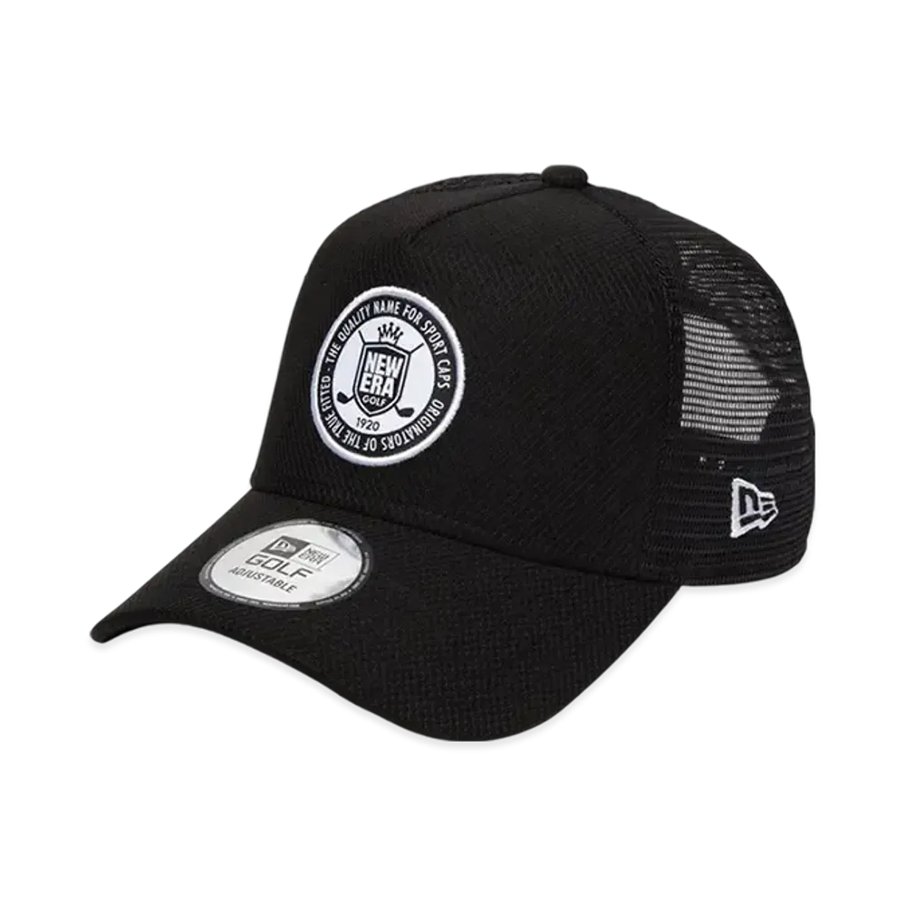 NEW ERA Golf 9Forty A-Frame Tracker Circle Patch "Black"