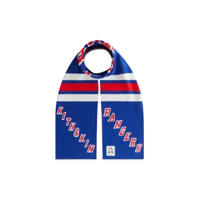 Kith x The New York Rangers New York Knitted Scarf "Cyclone"
