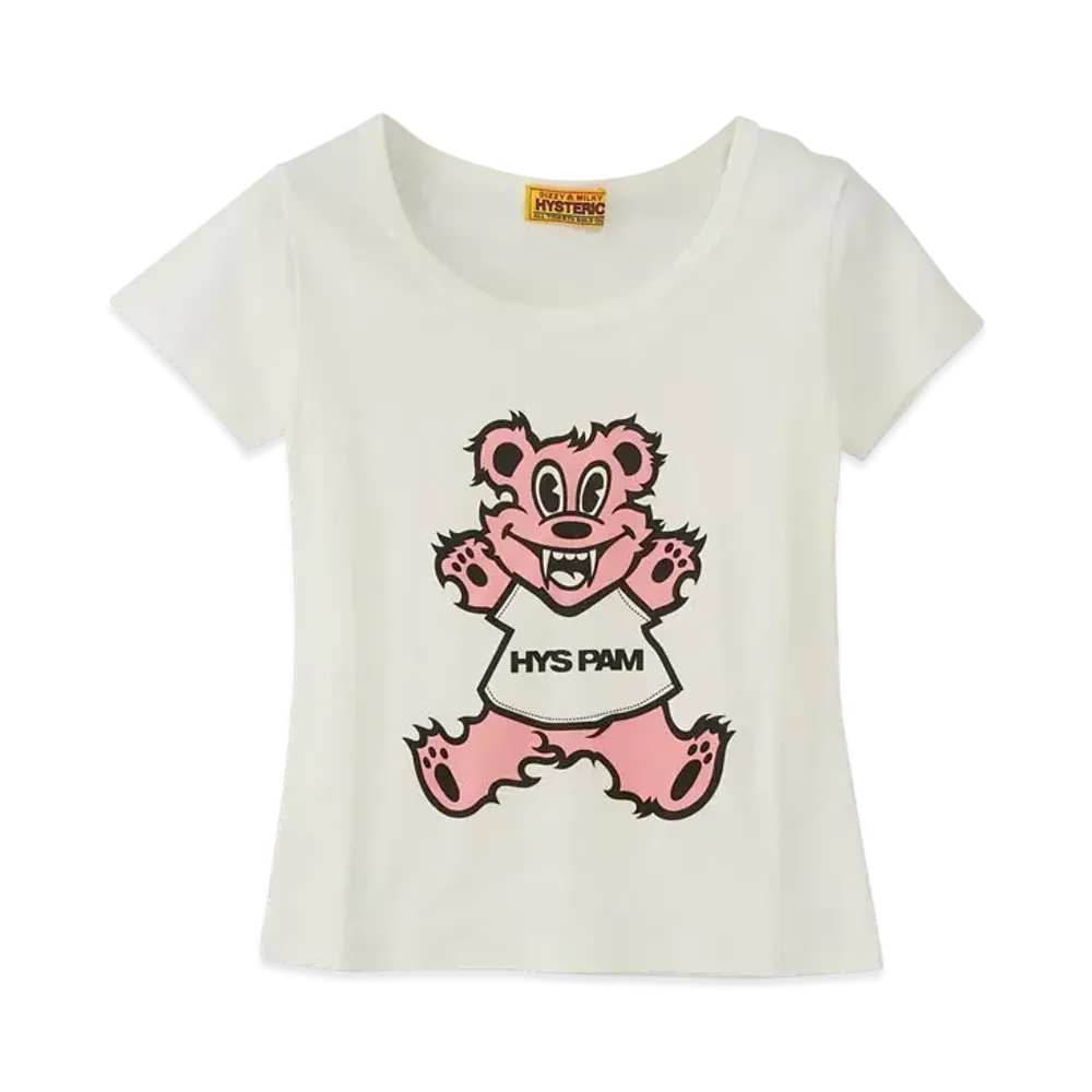 P.A.M. x HYSTERIC GLAMOUR Firebear Mini Tee "White"