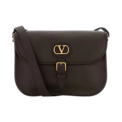 Valentino Garavani Antibes Leather Shoulder Bag "Oak"