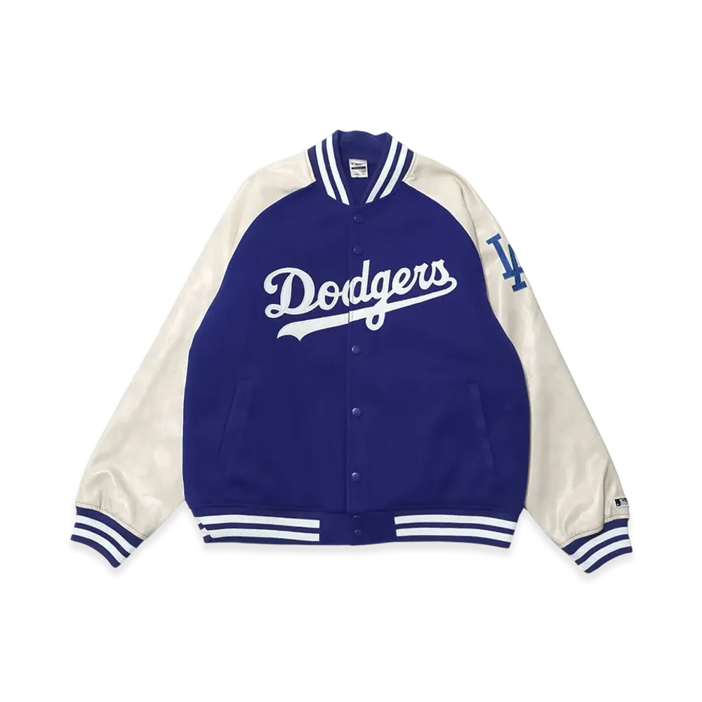 MLB Standard Logo Melton Jacket "Blue"
