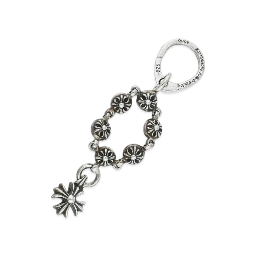 Chrome Hearts Cross Ball CH Plus Key Chain "Silver"
