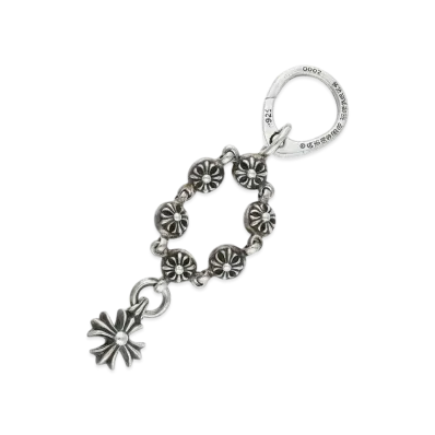 Chrome Hearts Cross Ball CH Plus Key Chain "Silver"