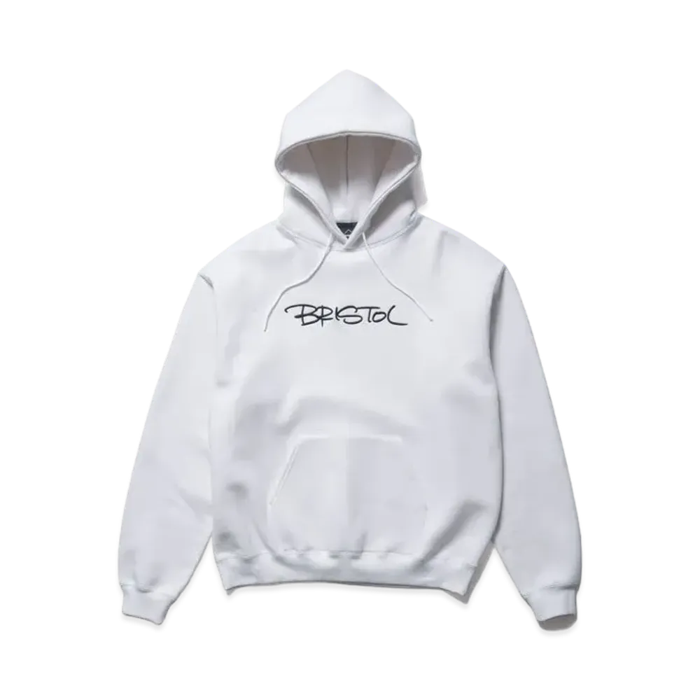 F.C.Real Bristol Embroidery Tagging Loose Fit Sweat Hoodie "White"