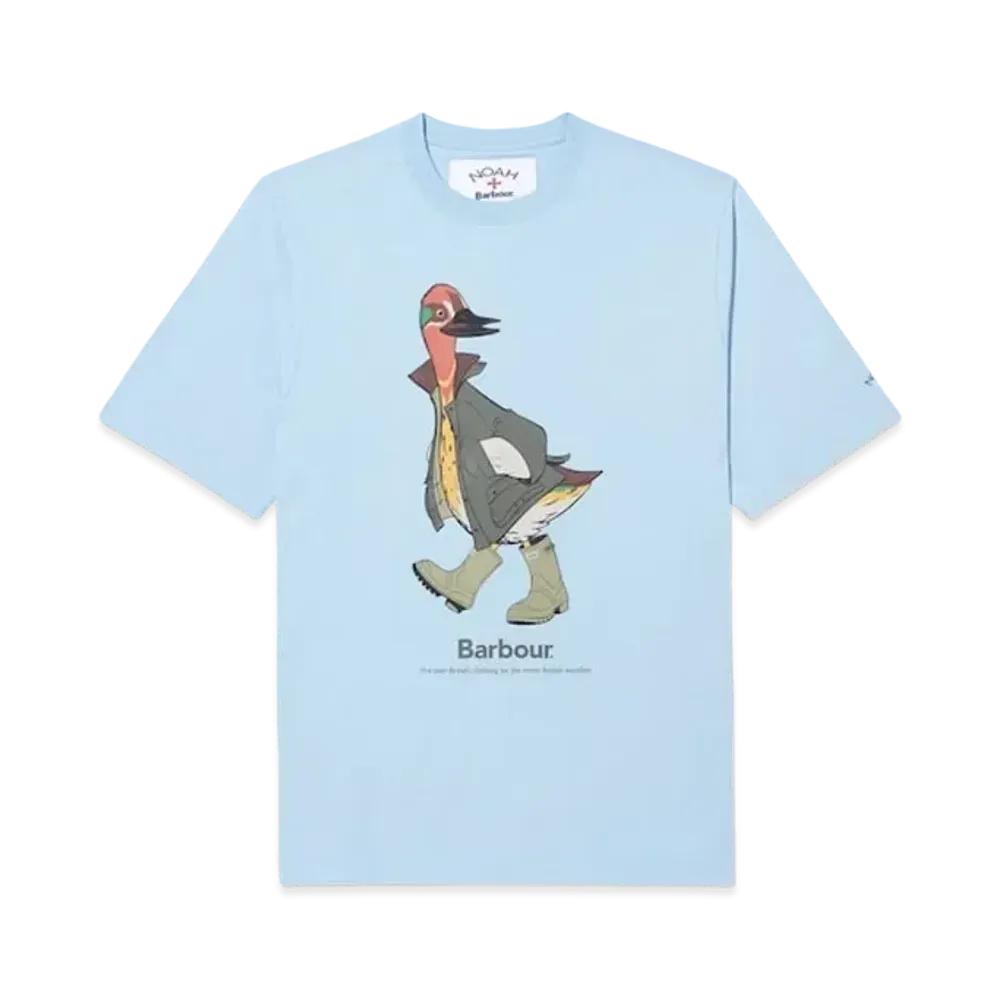 Noah x Barbour Duck Tee "Sky Blue"