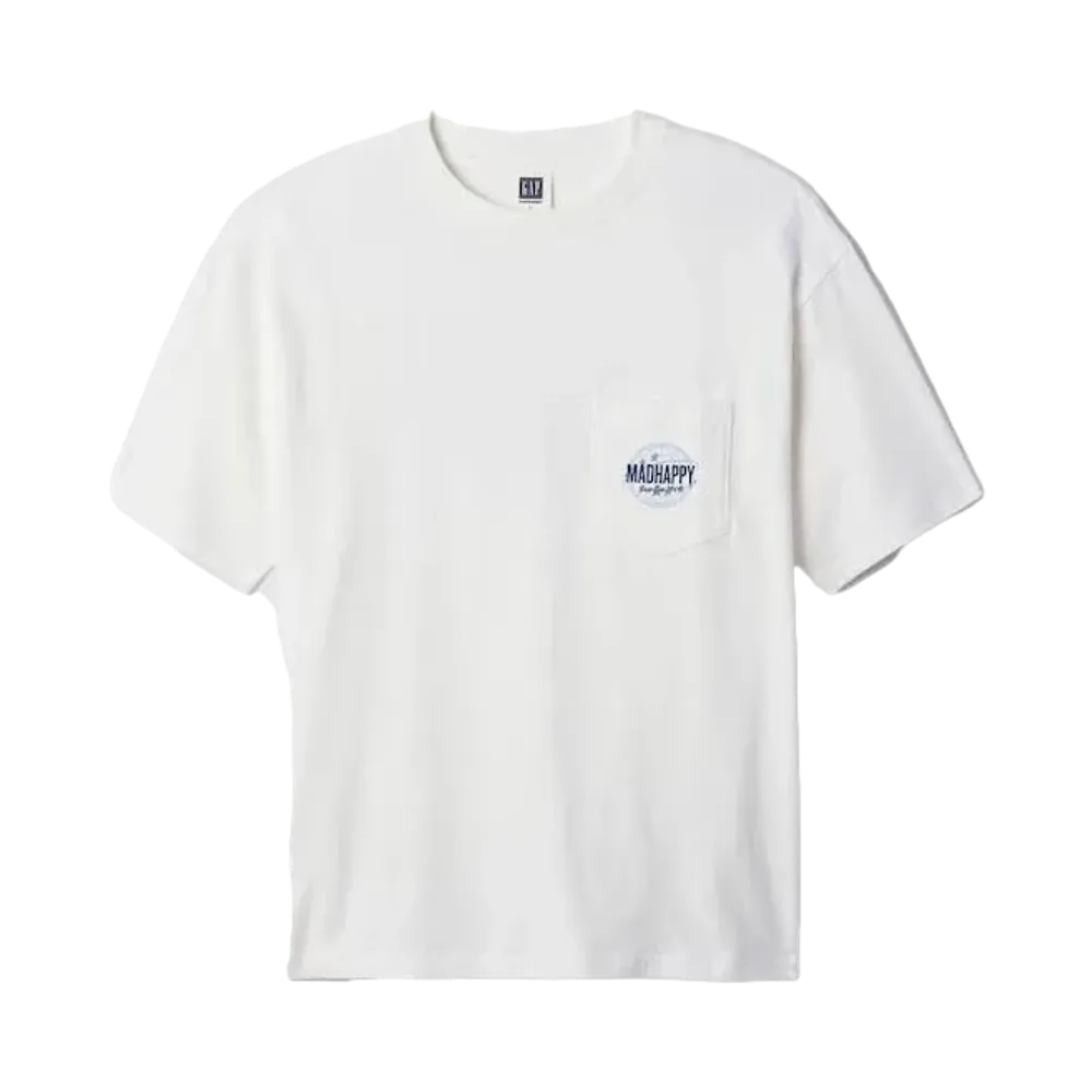 GAP x Madhappy Globe Pocket Tee "White"