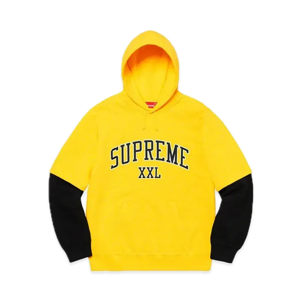 Supreme XXL Hooded Sweatshirt "Yellow"
