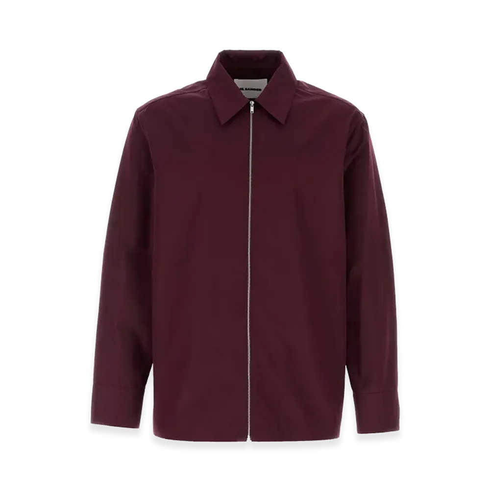 Jil Sander Grape Poplin Shirt "Purple"
