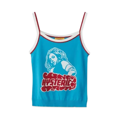 HYSTERIC GLAMOUR Vixen Girl Jacquard Camisole "Blue"