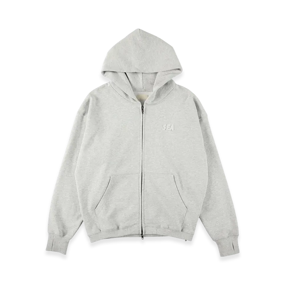 WIND AND SEA Cozy Zip Hooded Sweatshirt "Heather Gray"