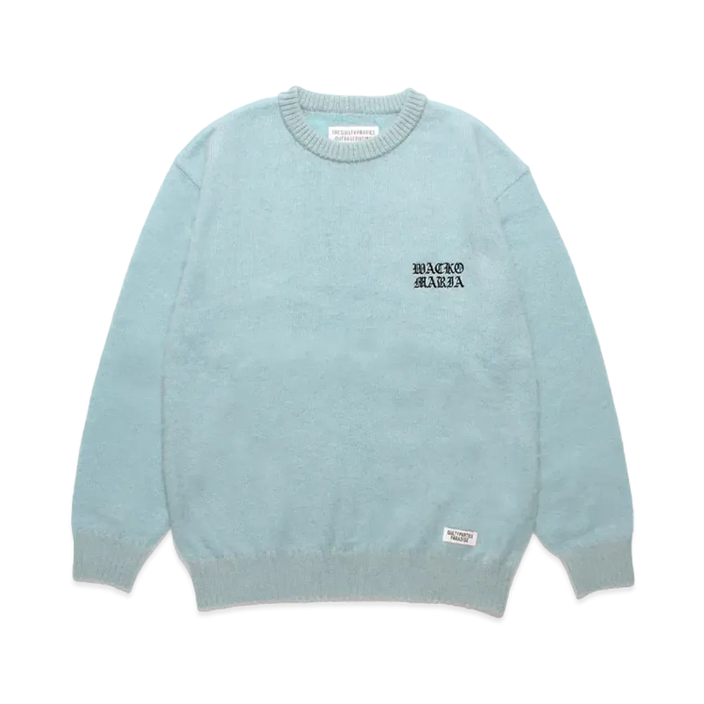 WACKO MARIA Mohair Knit Sweater "Blue"