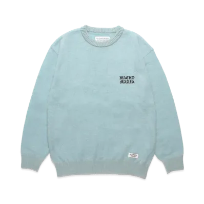WACKO MARIA Mohair Knit Sweater "Blue"