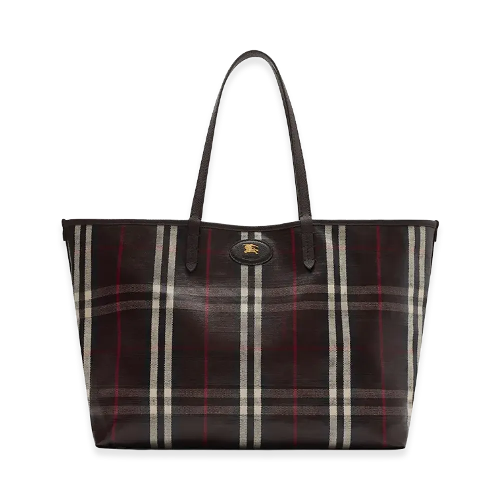Burberry Medium Highland Tote "Mahogany Red"