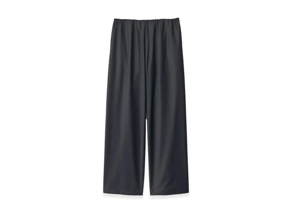 ssstein Wool Silk Drawstring Easy Pants "Black"