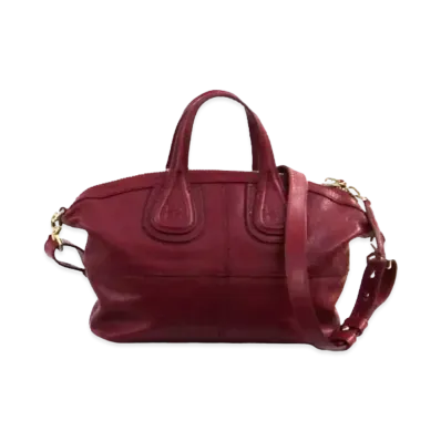 GIVENCHY Nightingale Leather 2Way Bag "Red"