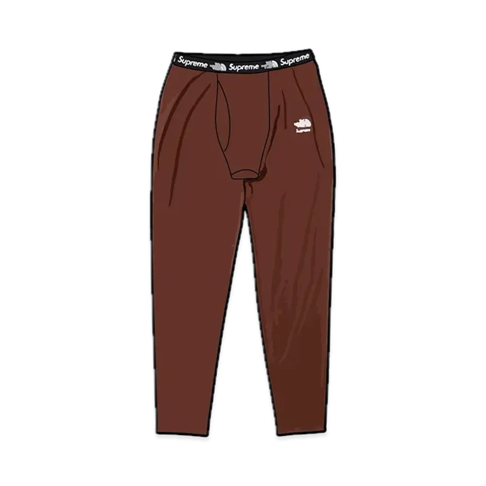 Supreme x The North Face Base Layer Pant "Brown"