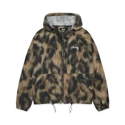 Stussy Beach Shell Fur Print "Brown"